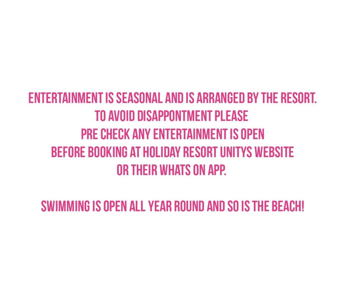 A22 Unity Beach Holiday Resort Unity Brean Sleeps 8 People 3 Bedrooms 1 Pet Stays Free Berrow Kültér fotó